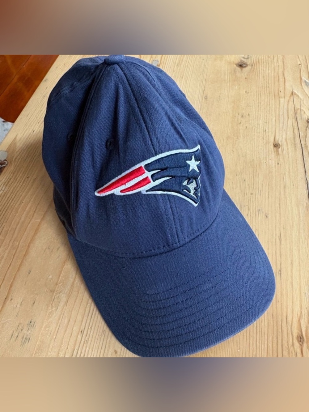 NFL Patriots Reebok Blue Baseball Cap with Embroidered Logo OS